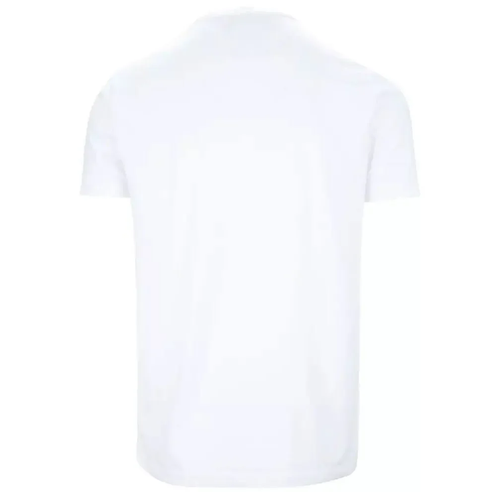 Dsquared² Elegant White Cotton Tee with Contrast Print - Picture 2 of 3